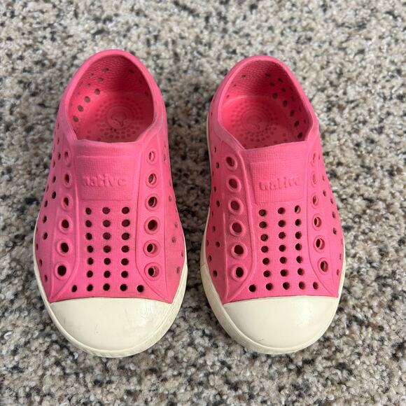 Native Kids Jefferson Slip On Shoes Toddler Pink Off White Size C5 - Picture 1 of 7